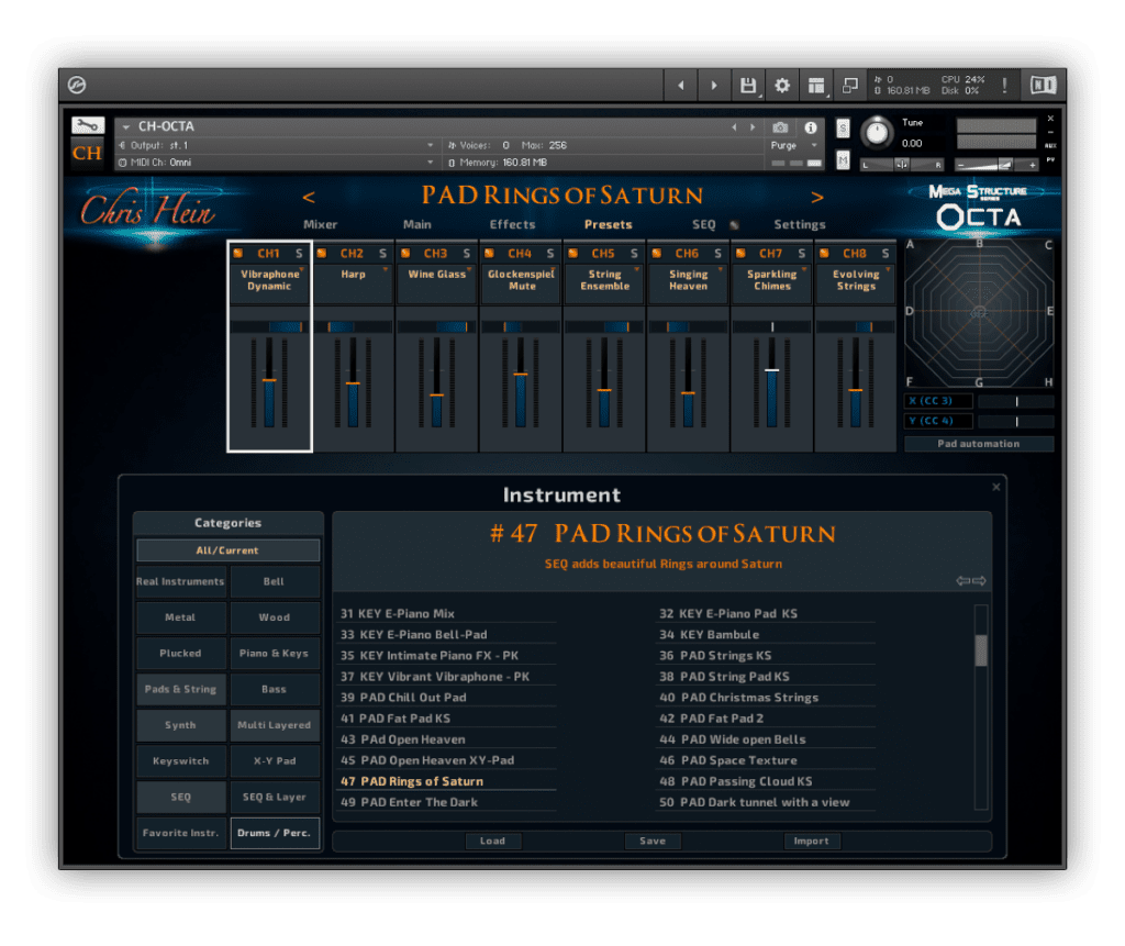 Exploring the World of CH-OCTA with Chris Hein – OCTA 56 CH OCTA Preset Page 1200