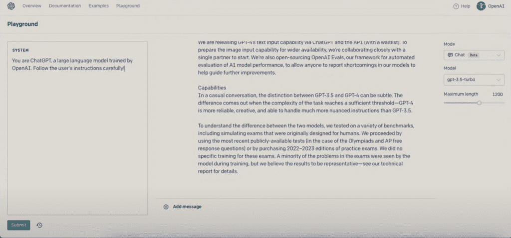 How GPT-4 is Changing Content Creation in March 2023 and Beyond | AI Writing Revolution 32 GPT3 5 Playground