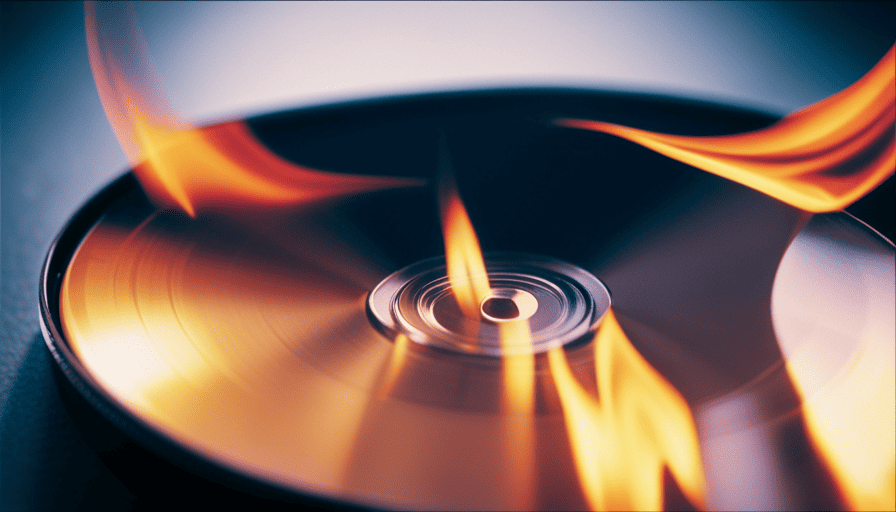 An image showcasing a close-up of a computer screen with a CD burning software open, displaying a step-by-step guide on how to make karaoke CDs