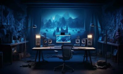 thorstenmeyer Create an image showcasing a serene dimly lit stu 5500482c c4b7 40f2 bed2 15a449698cfa IP384983