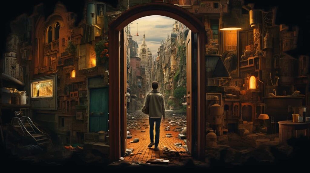Harmonizing Holistic SEO for Musicians: Crafting a Path to Digital Triumph 26 thorstenmeyer Create an image featuring a person peering throug 9f599223 e8c7 466f bbb3 6b89bcfa8fdc