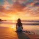 thorstenmeyer Create an image of a serene beach at sunset where 2f393158 4347 4efc 8cd4 66c64518c47b IP394888