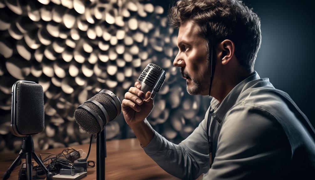 choosing a voice over microphone