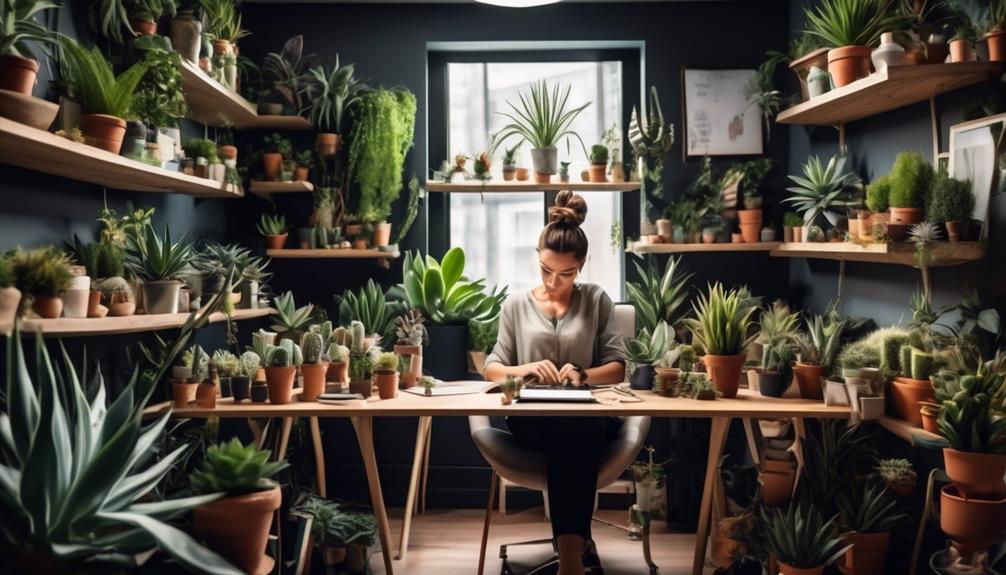 choosing an office desk plant