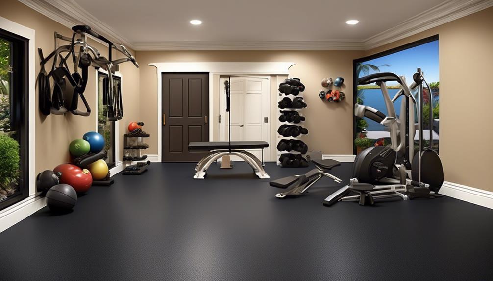 choosing home gym flooring