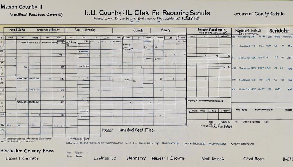 county clerk s fee schedule