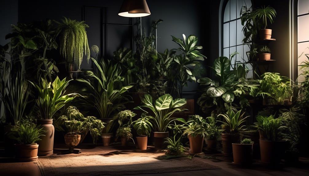 houseplant selection for low light