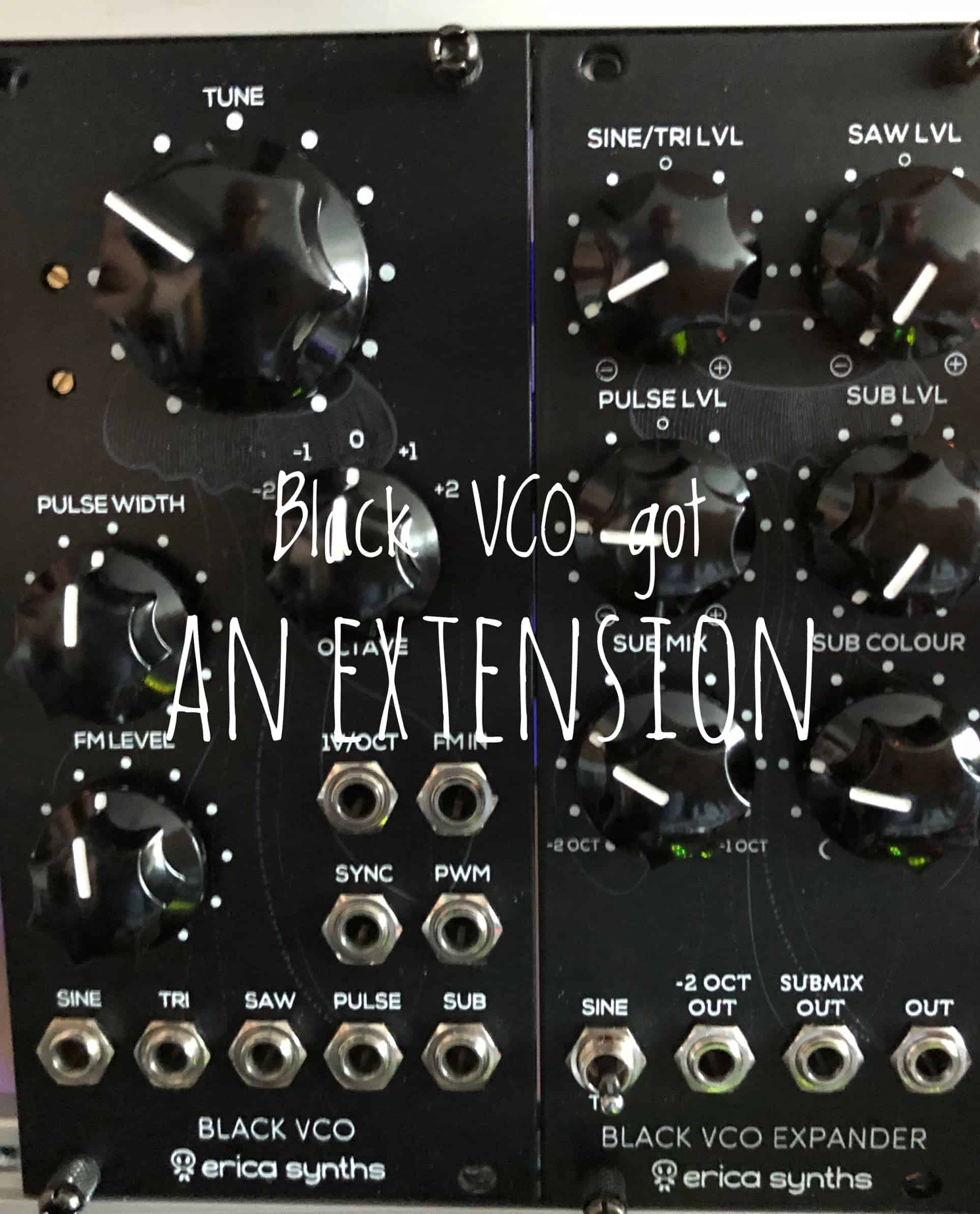 Erica Synths Black VCO V2 and Black VCO Expander Review side by side
